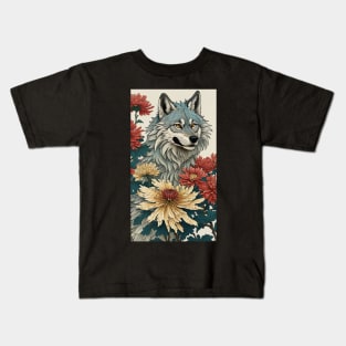 Wild wolf nature Kids T-Shirt